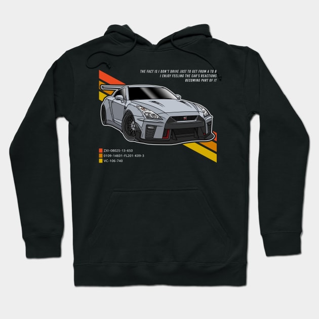 Nissan GTR Hoodie by Guyvit